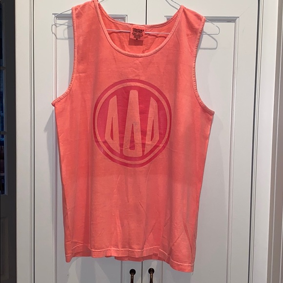 Comfort Colors Tops - Comfort Colors Tri Delta Sorority Pink Tank Top